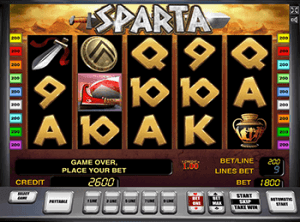 Игровые автоматы Sparta в онлайне