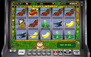 Игровой автомат Crazy Monkey в виде демо в казино