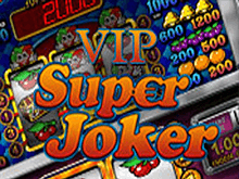 Красочный игровой аппарат Super Joker с невероятным джекпотом.